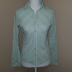 Kenneth Cole striped button down shirt